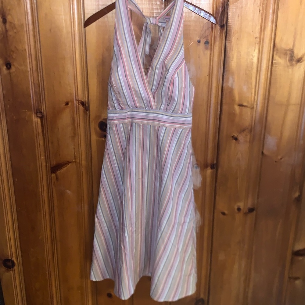 Halter multi colored dress